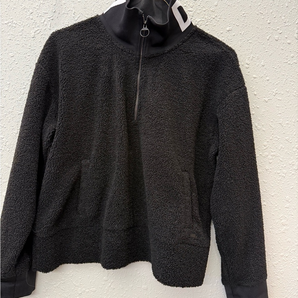 DKNY Black Sporty Zip-Up Jacket